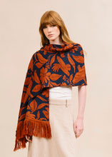 Cargar imagen en el visor de la galería, Chal Amanecer Azul y Terracota