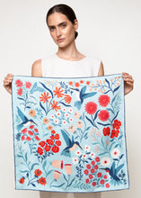 Cargar imagen en el visor de la galería, Pañoleta Eria Celeste 55x55